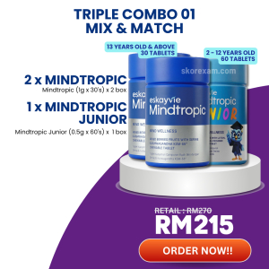 Mindtropic 2 Botol + Mindtropic Junior 1 Botol